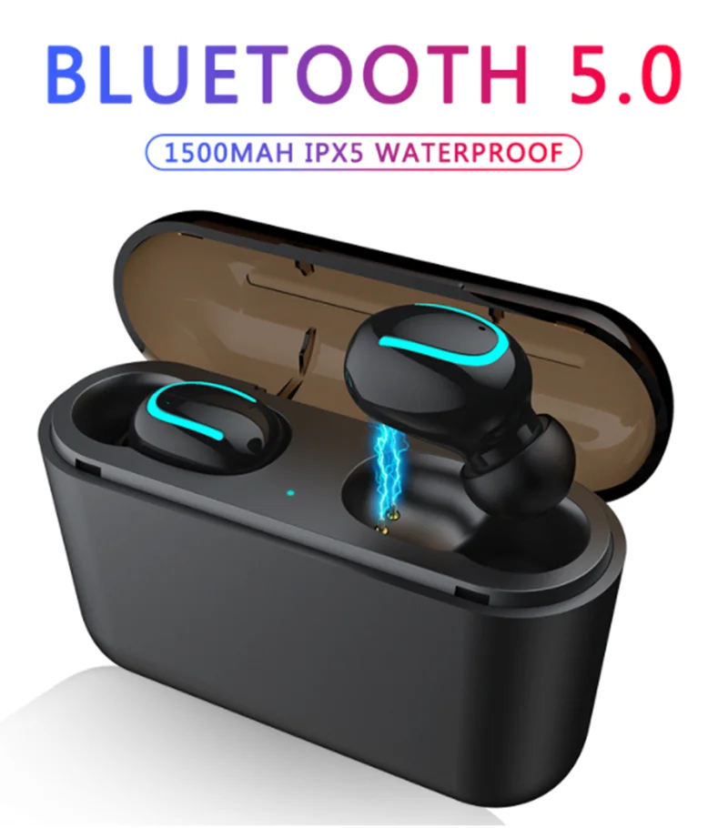 

Bluetooth 5.0 Earphones TWS Wireless Headphones Blutooth Earphone Handsfree Headphone Sports Earbuds Gaming Headset Phone PK HBQ