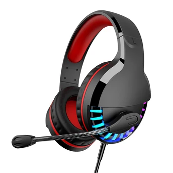

Professional Led Light Gaming Headphones for Computer PS4 Adjustable Bass Stereo PC Gamer Over Ear Wired Headset With Mic