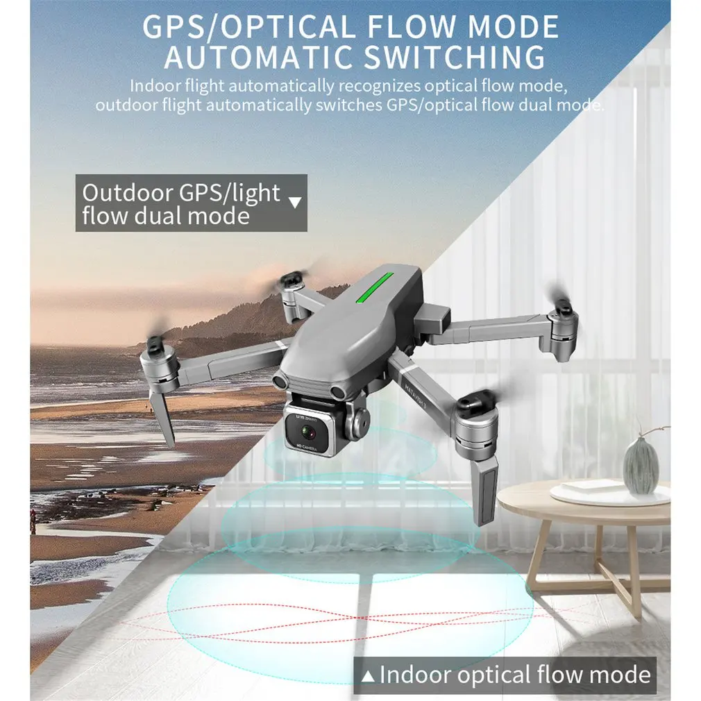 

L109 GPS Foldable RC Drone with 4K HD Camera RC Helicopter Aircraft 600M Wifi image transmission Remote Control Toys