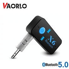 Приемник VAORLO X6 Bluetooth 5,0 Поддержка режима TF-карты с 3,5 AUX аудио адаптером беспроводной автомобильный комплект стерео музыка для наушников