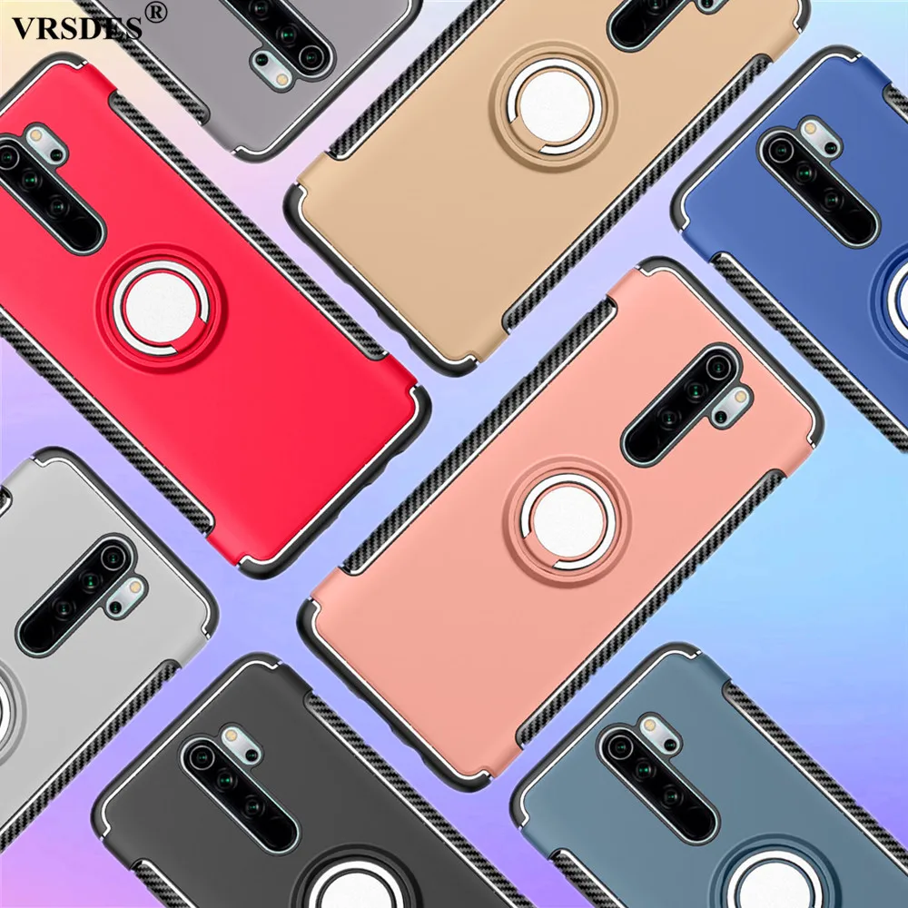 Противоударный армированный чехол для Xiaomi Redmi Note 8 7 6 Pro 6A с кольцом-держателем