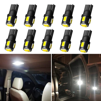 

10PCS T10 W5W New Super Bright LED Car Door Lights WY5W for Peugeot 206 307 301 407 308 508 3008 Car Interior Reading Dome Lamp