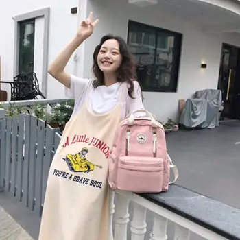 

Teenage Travel Backpack Nylon Portable Girls Backpack Waterproof Female School Bag Outdoor Sports