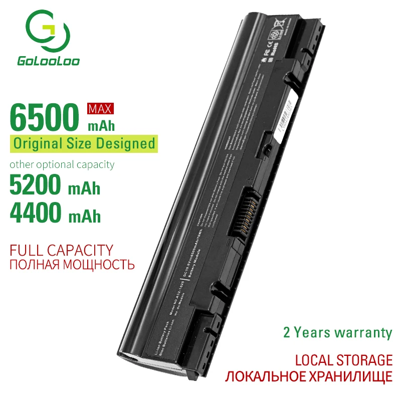 Golooloo 6 cells laptop battery for Asus Eee PC1025 1025C PC1025CE 1225