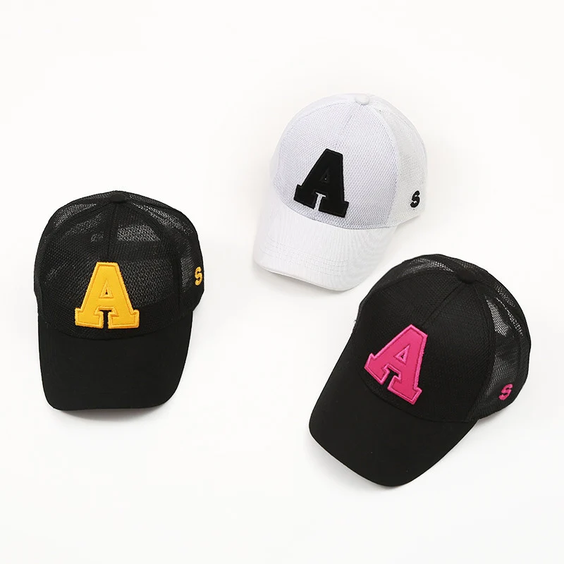 Fashion Letter Baby Baseball Cap Spring Summer Hat Breathable Outdoor Beach Sun For Kids Boy Girls Accessories | Детская одежда и