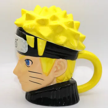 

New 400ml Creative Naruto Coffee Mugs Ceramic Cups and Mugs With Cover 3D Mark Cup Best Gifts for Friends