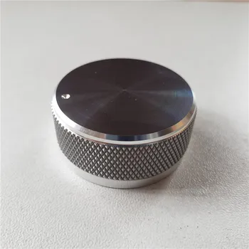 

2pcs aluminum knob potentiometer knob 35*16*6mm dot mark Scrub potentiometer cap car knob switch cap Encoder for amplifier