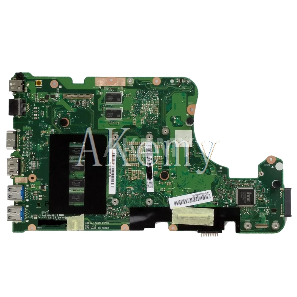 X555UJ материнская плата 4GB I5 CPU для For Asus X555UF F555U X555UB X555UQ X555U ноутбука
