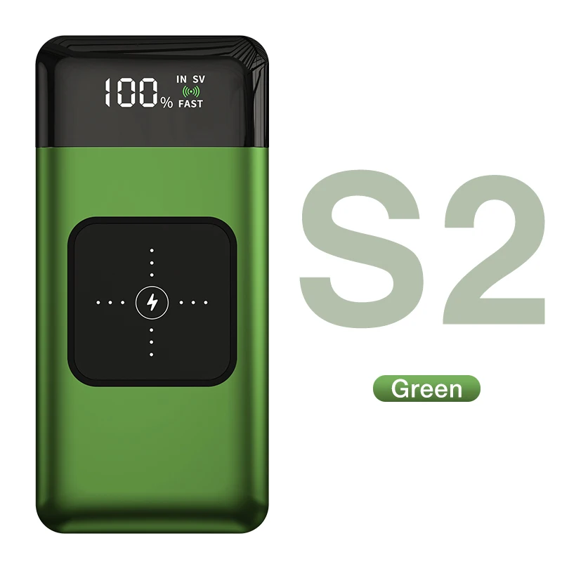power bank 10000mah GENAI Wireless Charger Power Bank 20000mAh Fast Charging Portable Charger Powerbank for Smartphone External Battery Rechargeable mini power bank Power Bank