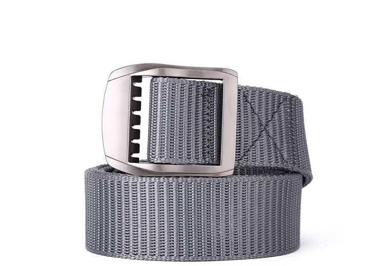 men's belts ZLD New fashion men alloy buckle quick-drying nylon belt student hypoallergenic canvas belt ladies casual smooth buckle wonmen mens brown leather belt