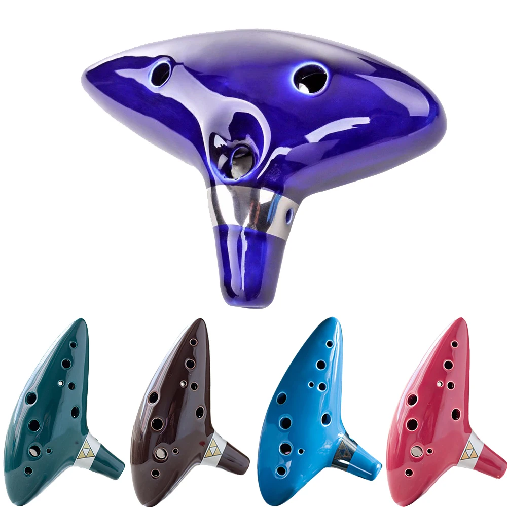 12 Fori In Ceramica A Forno Alto C Legenda Strumento Musicale Classico Flauto Ocarina In Ceramica Di Zelda Ocarina