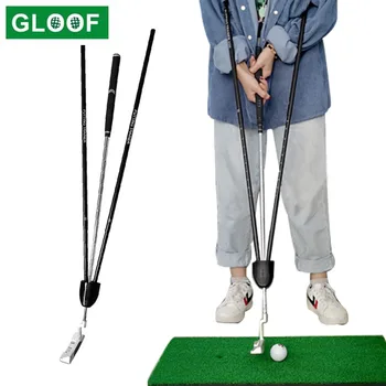 

1Pcs Golf Putting Swing Trainer Practice Guide Beginner Alignment Gesture Corrector Wrist Arms Stable Restrain Training Tool
