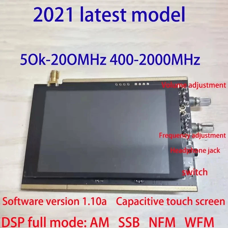 PROD 1005002790505804 1.10a 50K~200MHz 400~2GHz Malachite Receiver SDR
Software Radio DSP All Mode Receiver AM SSB NFM WFM Analogs Modulation