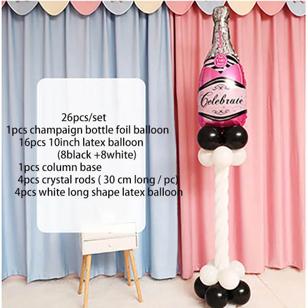 Светло-зеленый 26pcs/lot 18inch Football Balloon Black White Latex Balloons Column Base Sticks Baby Shower Birthday Party Decoration Supplies - Цвет: Светло-зеленый