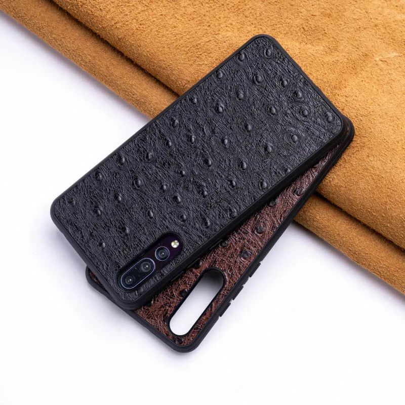 

Ostrich Skin Phone Case For Huawei Mate 20 10 9 Pro P10 P20 Lite Soft TPU Edge Cover For Honor 8X Max 9 10 Nova 3 3i Capa