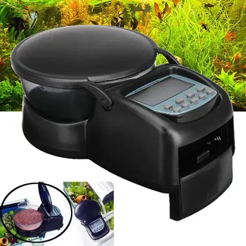 

Digital LCD Display Fish Feeder 50g-60g Aquarium Fish Tank Automatic Food Dispenser Timer Feeding Machine Aquatic Pet Supplies