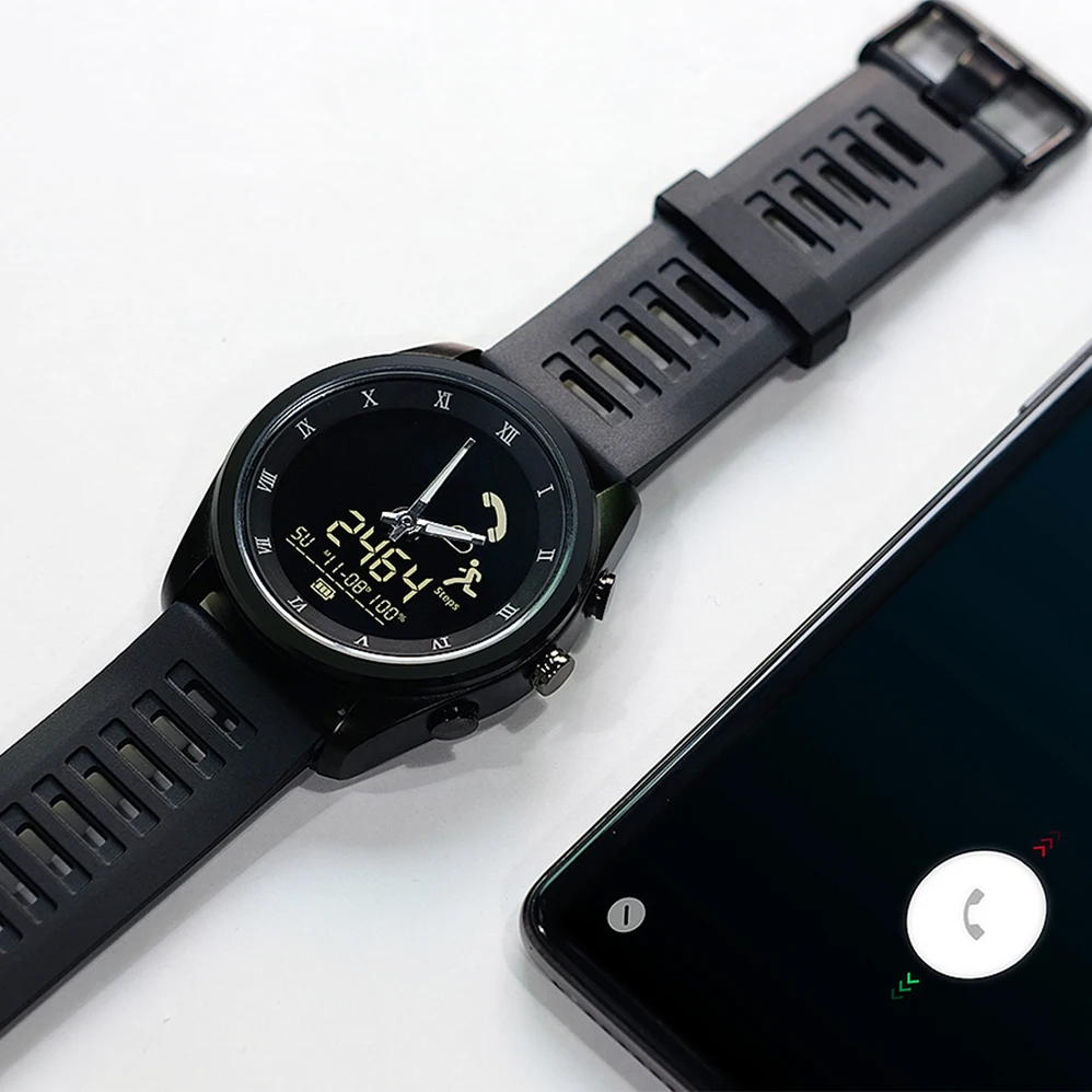 Ceny COLMI Smart Watch MIX1 Men 5ATM profesjonalna wodoodporna moda Bluetooth zegarek kwarcowy opaska do monitorowania stanu zdrowia dla IOS telefon z systemem android