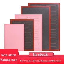Estera de silicona perforada de varios tamaños para hornear, revestimiento antiadherente para hornear, hoja de horno para galletas/PAN/macarrón/galletas, herramientas de cocina