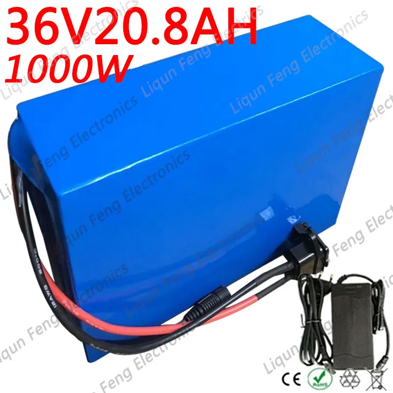 Горячая 36 V литиевая батарея 36 V 20AH батарея для электрического велосипеда 36 V 20AH 1000W Аккумулятор для скутера с 30A BMS и 42V 5A зарядным устройством