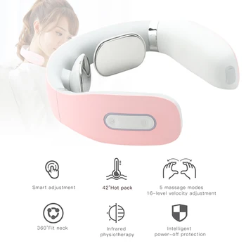 

U-Shaped Neck Massager Massage Equipment with Heat Intelligent Neck Massage Device Smart Voice Broadcast Infrared Physiotherapy