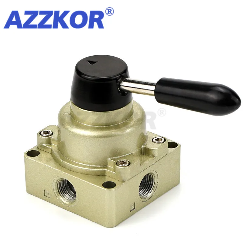 

HV-200 Pneumatic Hand-turn Valve Control Cylinder Switch Reversing Valve Lever Manual Valve Pneumatic Parts-1/4(02)