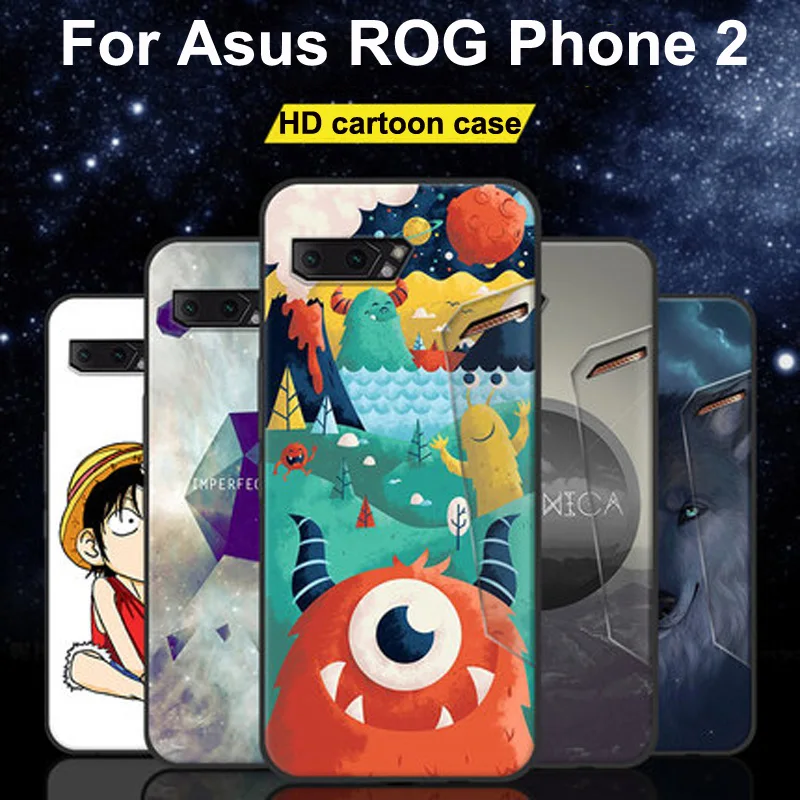 

For Asus ROG Phone 2 ZS660KL Case Soft silicone Protective AsusROG Phone 2 II Thin Cover Slim casings For Asus ROG2 ZS660KL 2019