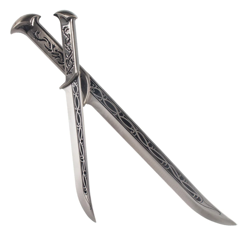 Magic Ring Ring King Hobbit Elf Wang Xiaojian Stainless Steel Self-defense Small Sword Home Decoration