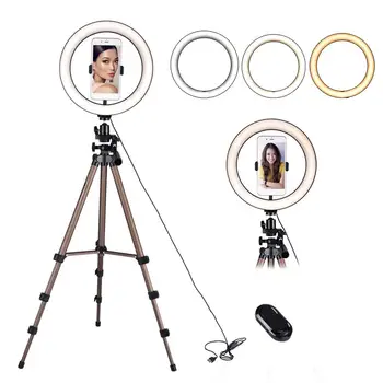 

10 In Selfie Ring Lamp Led Ring Light Selfie With Tripod Stand For Selfie Phone Video Photography Lighting For iPhone Holder