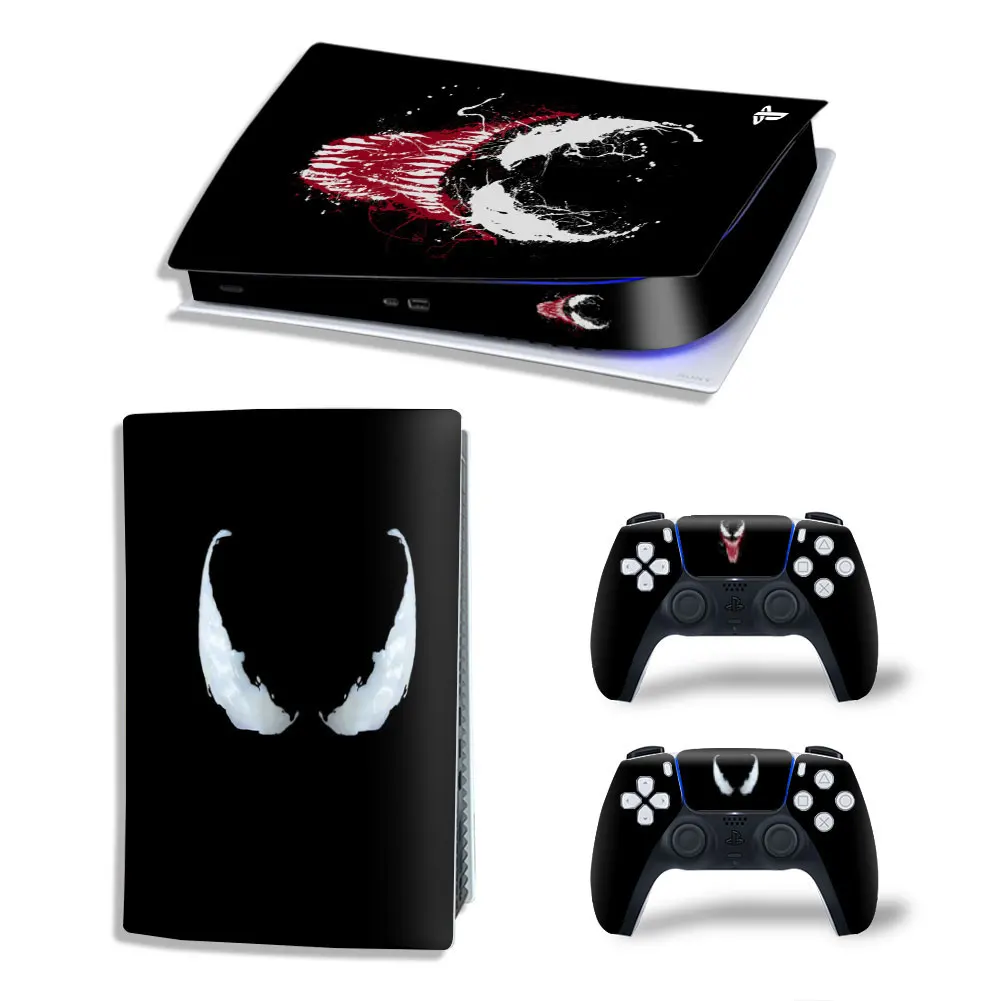 Marvel Spiderman PS5 Digital Edition Skin Sticker Decal Cover for PlayStation 5 Console and 2 Controllers PS5 Skin Sticker Vinyl 