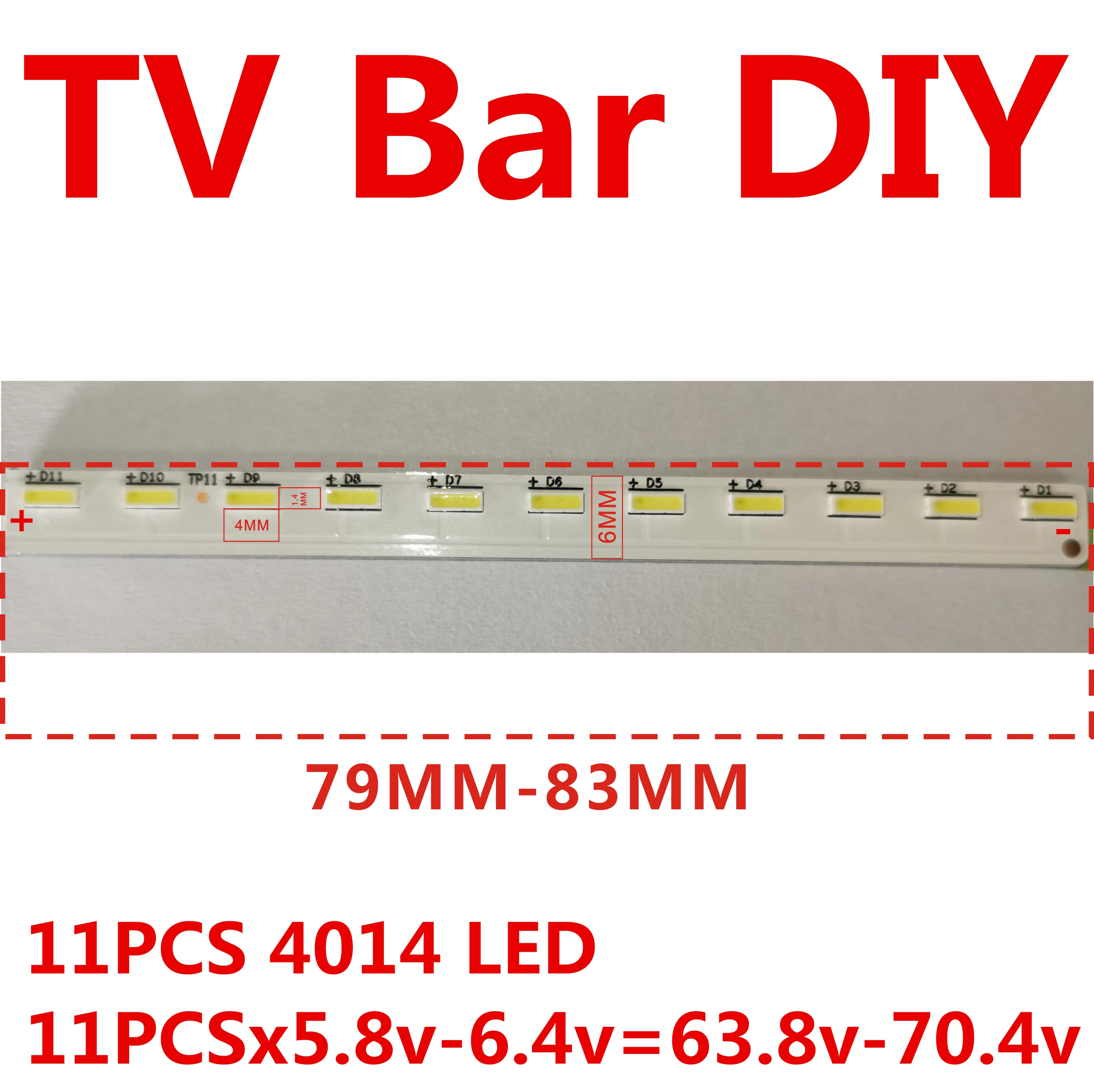 20 шт. DIY ТВ светодиодный подсветка полосы света бар CX-65S03E01 для Sony 6" ТВ KDL-65W857C KDL-65W859C KDL-65W855C