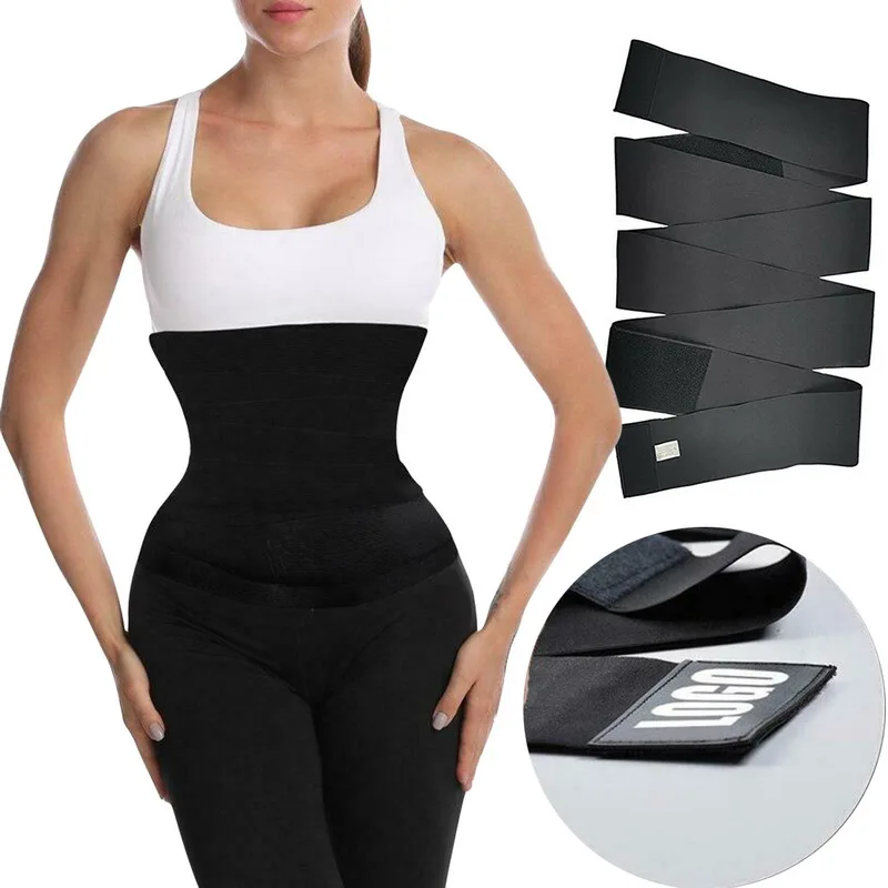 strapless shapewear Waist Trainer Women Slimming Sheath Snatch Me Up Bandage Wrap Body Shaper Tummy Shapewear Trimmer Belt Corset Top Stretch Bands maidenform shapewear