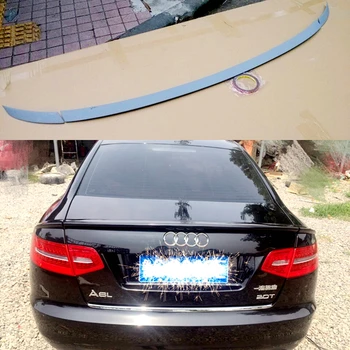 

SHCHCG For Audi A6 C6 Spoiler 2005-2011 ABS Plastic Unpainted Color Rear Spoiler Tail Trunk Boot Rear Lip Wing 3Pcs Car Styling