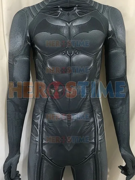 

Man Arkham Origins Cosplay Costume 3D Print Zentai Cosplay Costumes Man Spandex Suit Custom Made Hot Sale