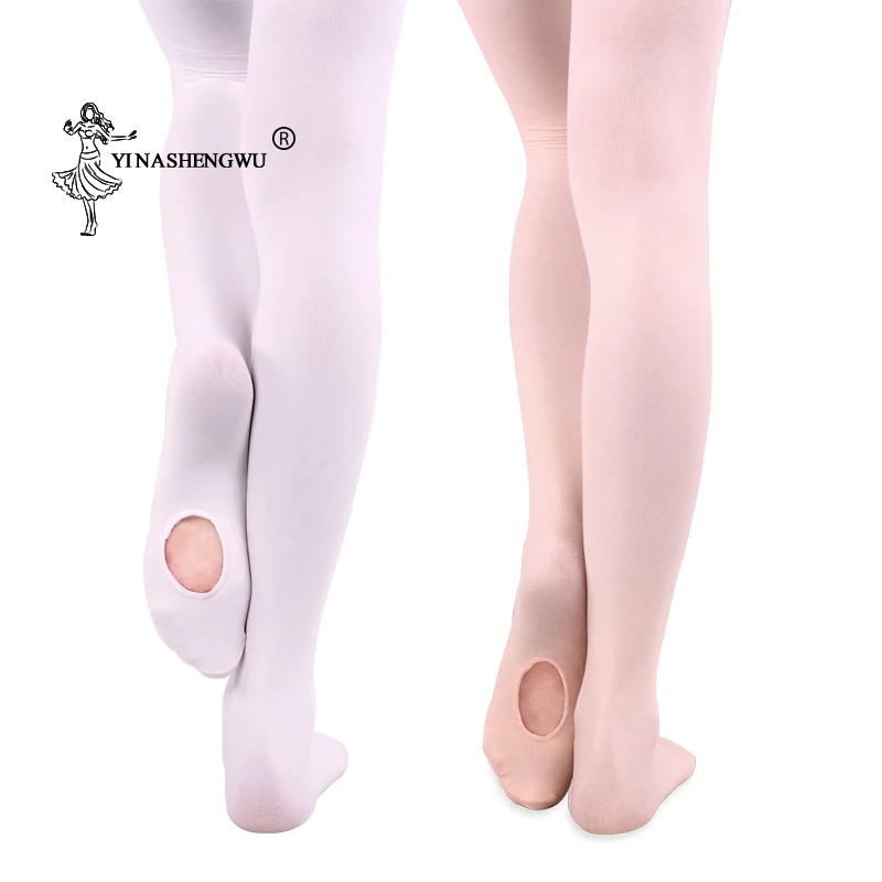 Ballet Dance Pantyhose Convertible Ballet Tight Microfiber Dance Stockings Seamless Girls Adult Women 60D
