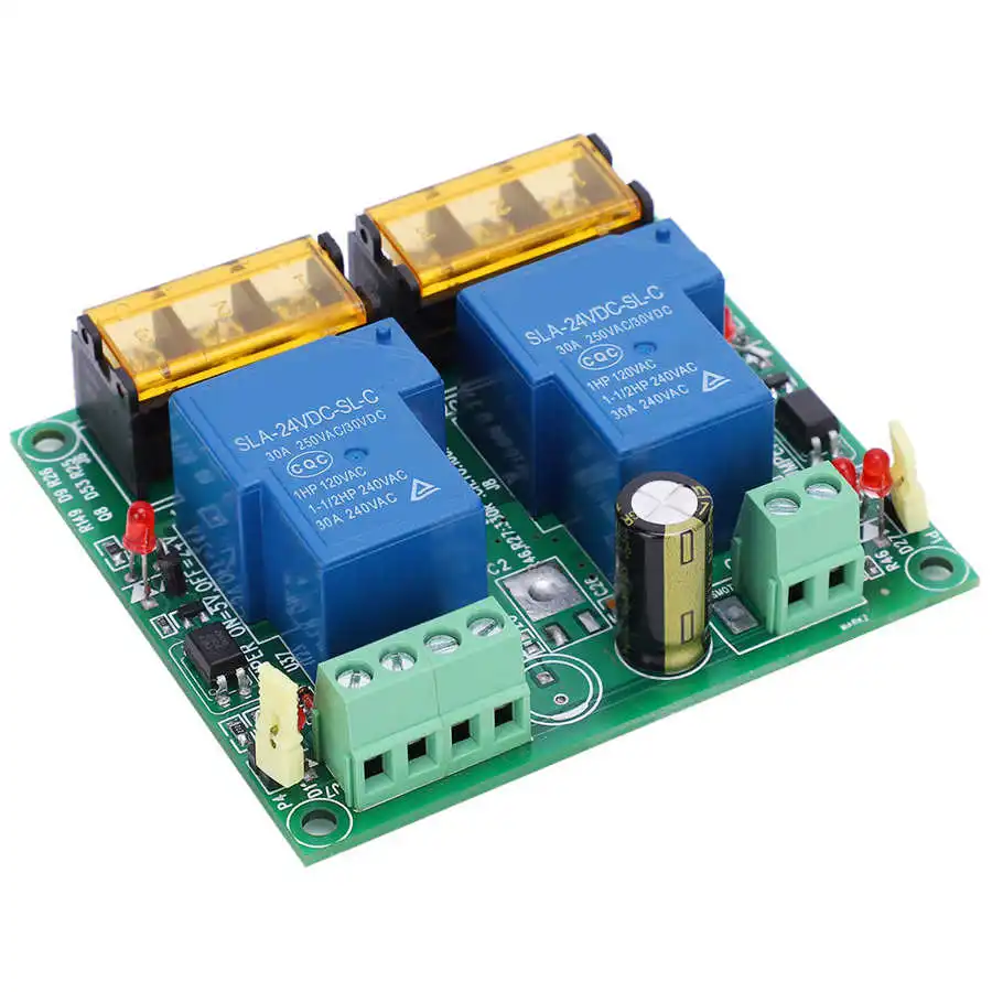 Relay Module PLC High Power Large Current 24V 2 Channel 30A 2RL 24V30A | Обустройство дома