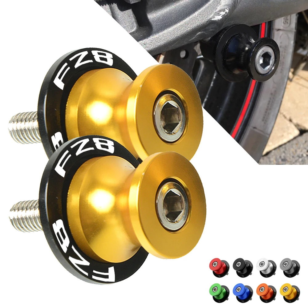 

6mm Swingarm Spools Slider FZ8 Motorcycle Swingarm Spools Slider Swing Screw Sliders Spools Stand For Yamaha FZ8 FZ 8 2011-2012