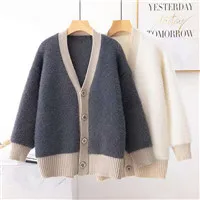 Mooirue-Winter-Loose-Sweater-Coat-Patchwork-V-Neck-Button-Casual-Streetwear-Vintage-Harajuku-Cardigan-Knitting-Korean