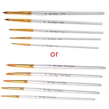 

5pcs Professional Painting Brushes Set Acrylic Oil Watercolor Paint Brush Drawing Tool Art Supplies