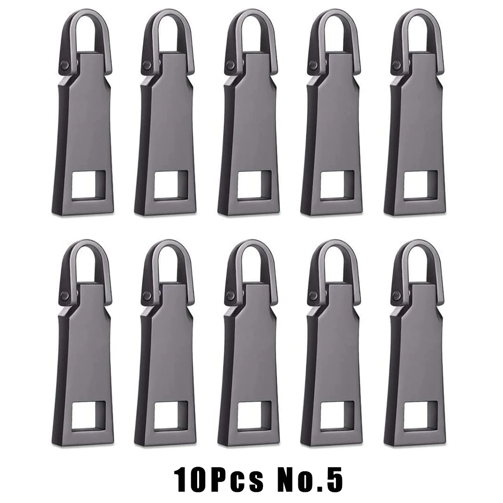 10-Piece Detachable Metal Zipper Pull Tab Set