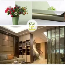 Светильник с желтой стеклянной пленкой самоклеящаяся Двусторонняя перспективная декоративная оконная Дверь Шкаф стол стеклянная стена ручная работа тонированная пленка