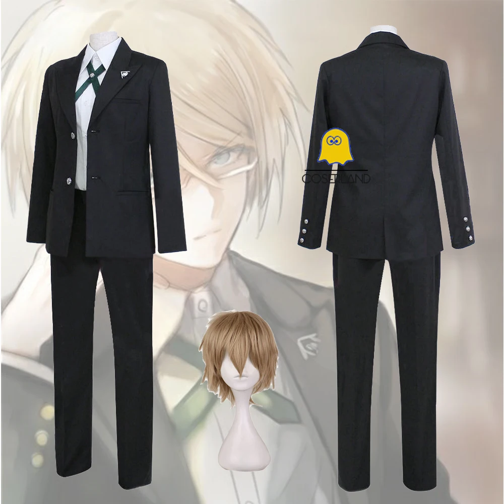 Danganronpa Byakuya Togami костюм для косплея коричневый короткий парик Dangan Ronpa мужская