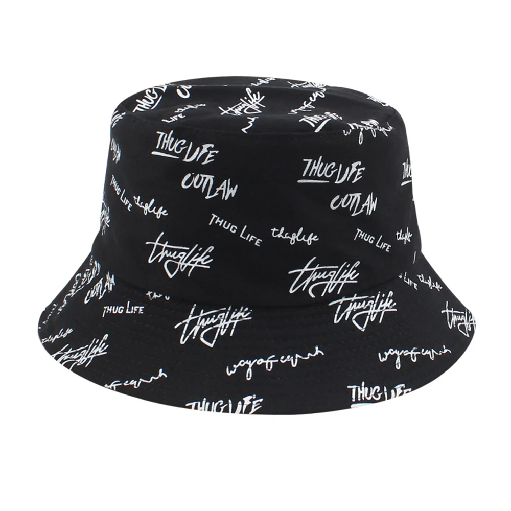 Chapeau Seau Pliable One Piece – Graffiti Réversible Double Face – Chapeau De Pêche & Soleil Unisexe – Style Anime Straw Hat Crew