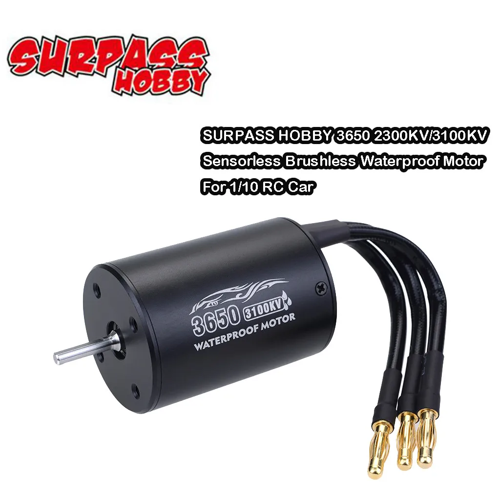 SURPASS HOBBY 3650 2300KV/3100KV бесщеточный водонепроницаемый мотор для 1/10 RC
