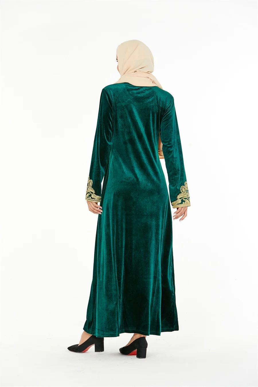 Siskakia мусульманское платье абайя роскошные бархатные винтажные вышитые Дубай халаты вечерние платья одежда для женщин