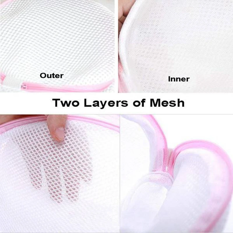 Laundry Nets, Washing Bag, Set of 2, Proteger Bra, Delicate Clothing or Fragile, to Wash Comfortably 16cmx16cm