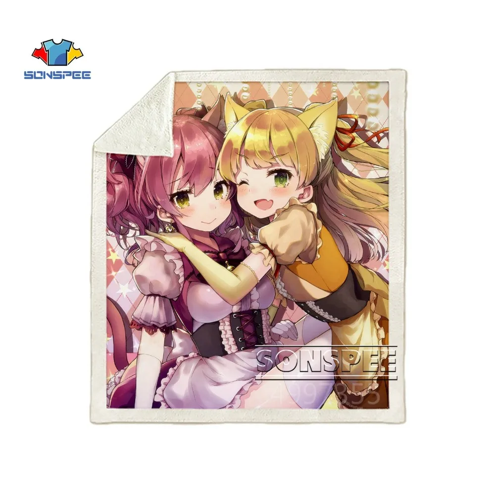 SONSPEE Idol Master Золушка девушки аниме дети взрослые 3d печать одеяло диване пододеяльник зимнее теплое постельное белье офисное одеяло для короткого сна