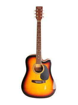 

Lf-4121c-sb acoustic guitar, sanberst, with neckline, homage