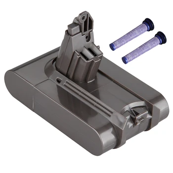 

Filter V6 21.6V 3000Mah Li-Ion Battery For Dyson V6 Battery For Dc58 Dc59 Dc61 Dc62 Vacuum Cleaner Sv09 Sv07 Sv03 Sv04 Sv06