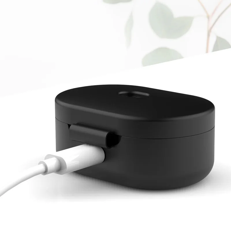 Funda de silicona para Redmi Airdots, funda protectora con gancho