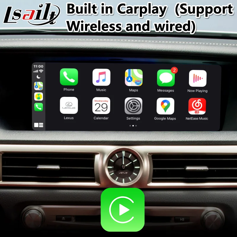 Lsailt Android мультимедийный Carplay видеоинтерфейс для Lexus GS450 GS200t GS управление мышью 2016